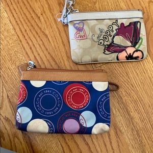 Like new coach coin wallets